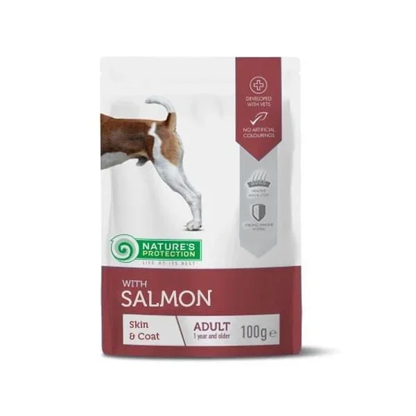 Nature’s protection adult salmon – wet dog food – sachet – 100 g