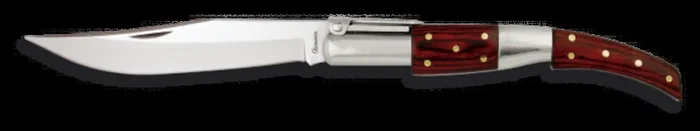 Navaja Arabe Martinez Albainox con Mango de Stamina Roja y Hoja de Acero Inox de 10 cm, con sistema carraca y presentado en caja regalo 01034