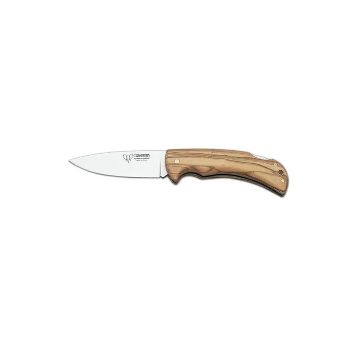 Navaja de caza Cudeman 325-L con mango de madera de olivo y con hoja de 9,5 cm
