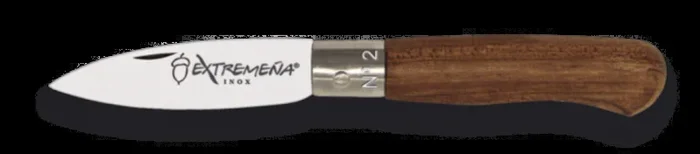 Navaja Extremeña Cabritera con Mango de Madera y Hoja de Acero Inox de 3.5 cm, en caja de presentación 01411