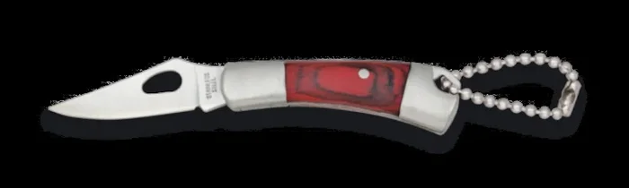Navaja Llavero Martinez Albainox con Mango de Madera y Hoja de Acero Inox de 4 cm. Incluye llavero, en caja individual