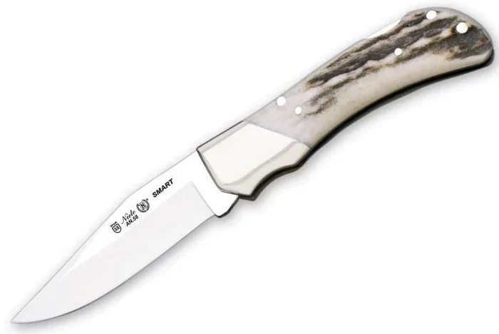 Navaja Smart 547 Miguel Nieto de 17,5 cms con hoja de acero de 8 cms y mango de Asta de ciervo