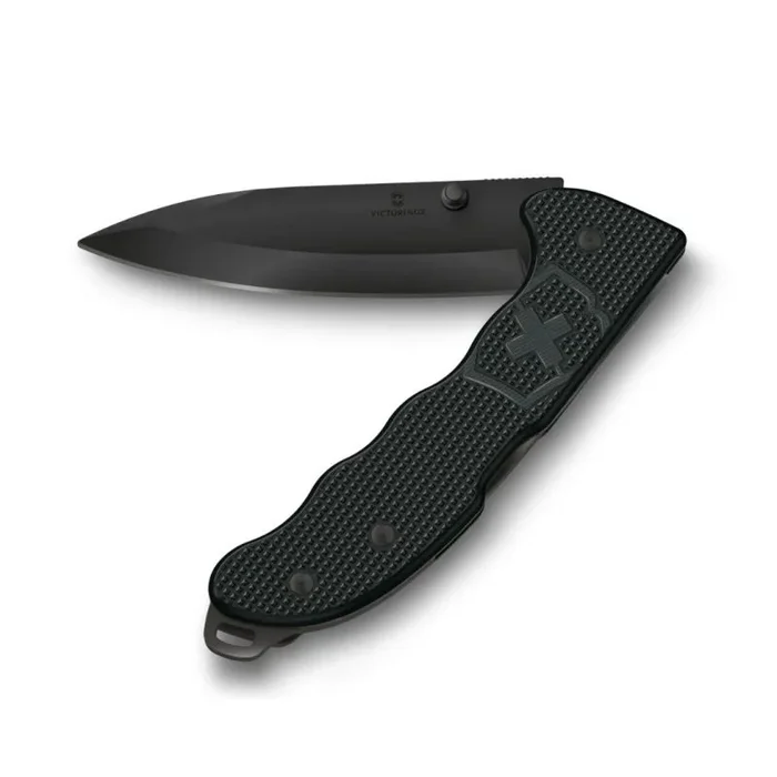 Navaja suiza Victorinox Evoke BS Alox Negra, diseño táctico y resistente, hoja negra, ideal para supervivencia, camping y uso en actividades al aire libre