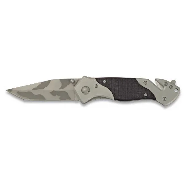 Navaja Táctica Martinez Albainox con Mango de Aluminio y G10 y Hoja de Acero Inox de 8.3 cm Incluye Clip, en caja a color 19383