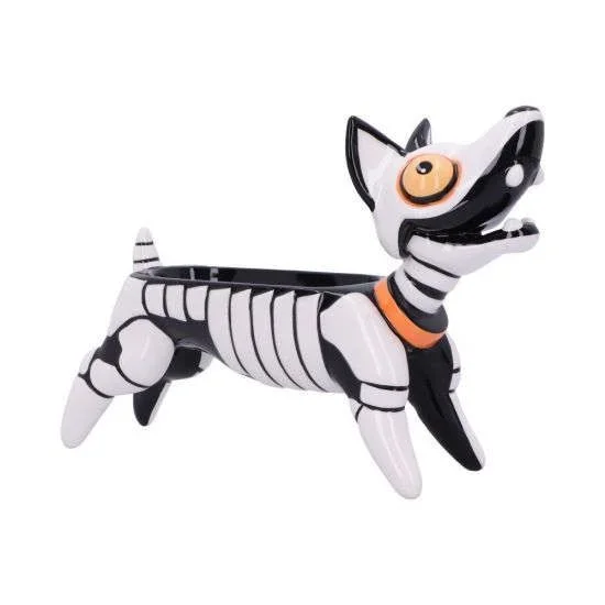 Nemesis Now 26406 Diego Dog-Bandeja para Abalorios (22,2 cm), Color Blanco, 0, 22.2cm