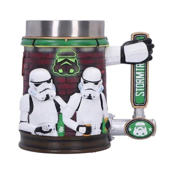 Nemesis Now Stormtrooper – Jarra de bar de 15,4 cm, resina, con licencia oficial, diseño de barra, mango de grifo de cerveza, inserto de acero inoxidable, fundido en la mejor resina, pintado a mano