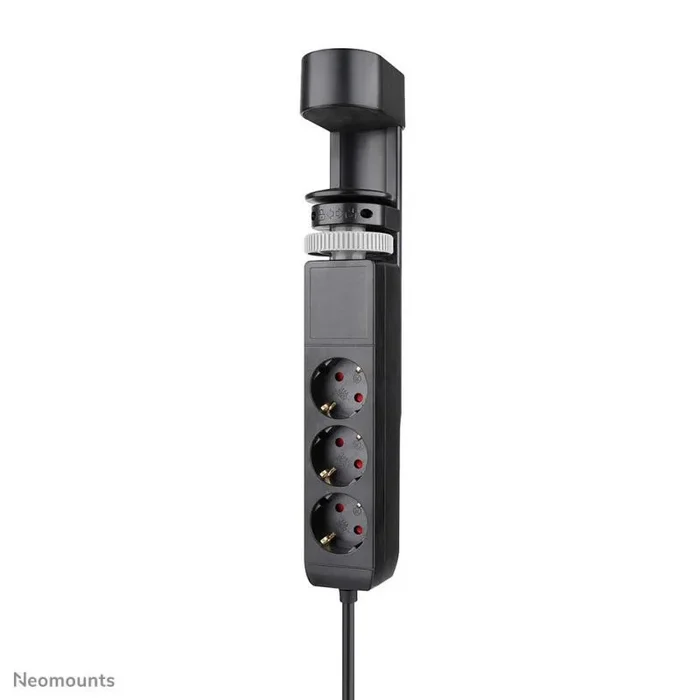 Neomounts DS22-840BL6 Regleta de sobremesa con abrazadera y puertos USB-C y USB-A – carga rápida