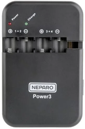 Neparo Power3 N8034069 – Cargador Universal para batería de Iones de Litio, polímero y NiMh