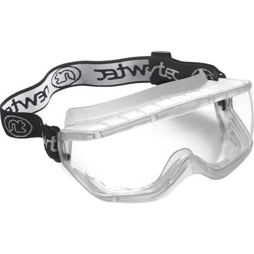 NERI S.P.A. Gafas de máscara de PVC monolente transparente, ventilación indirecta, EN 166