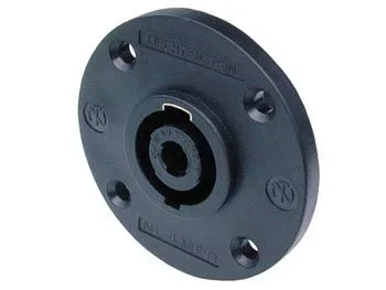 Neutrik – conector speakon de chasis macho – 4 contactos – color negro – formato «d»