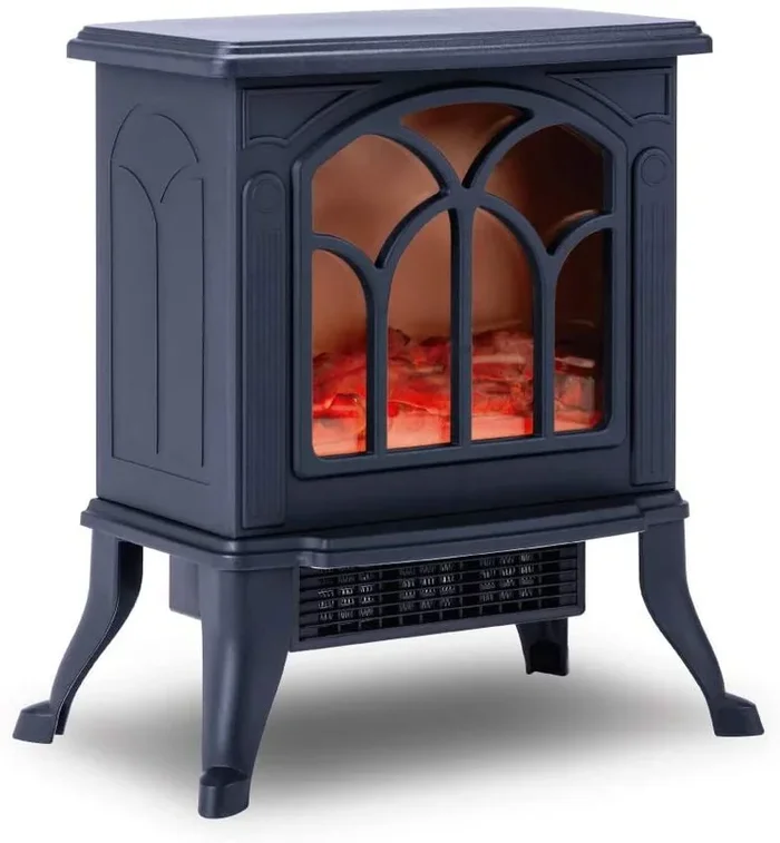 Newlux classic flame chimenea electrica 1500w – efecto llama realista – calor ceramico – 2 niveles de potencia hasta 1500w – proteccion sobrecalentamiento