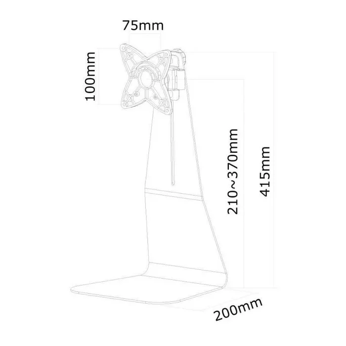NewStar Soporte de Escritorio para Monitor Negro FPMA-D850BLACK 10-27 10kg