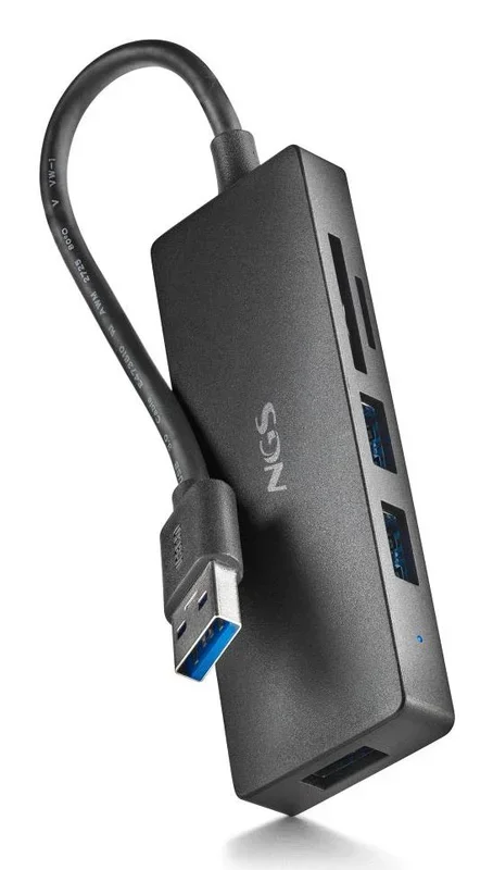 NGS IHUB READER USB 3.2 Gen 1 (3.1 Gen 1) Type-A 5000 Mbit/s Negro