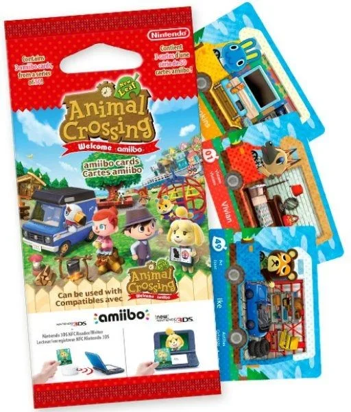 Nintendo Pack 3 Tarjetas AMiiBO Animal Crossing: New Leaf accesorio para videojuegos Álbum y tarjetas (kit)