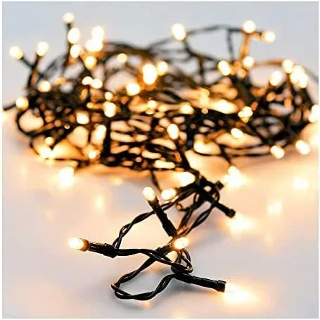NO DISPONIBLE 72126 Guirnalda MULTIFUNCION 80 Leds Blanco Calido 220V 13m IP44, Neutro, No Aplica