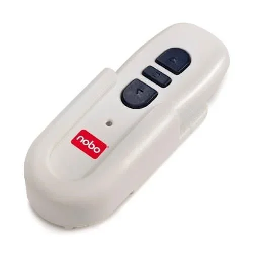 Nobo Pantalla Eléctrica de Proyector para la Pared y el Techo, Superficie de Proyección Color Blanco Mate con Control Remoto, 2400 x 1800mm, 1901973