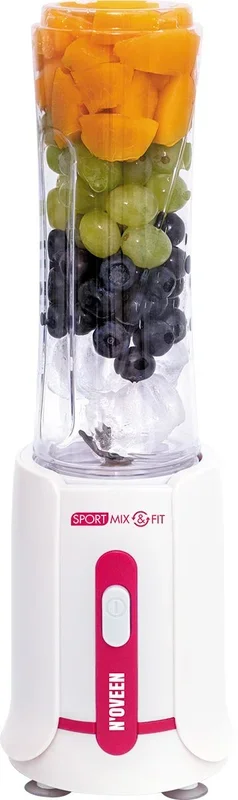 noveen Mini batidora Smoothie maker Blender (300 W, incluye 2 botellas) rosa