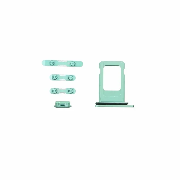 Oem button set for iphone 11 green