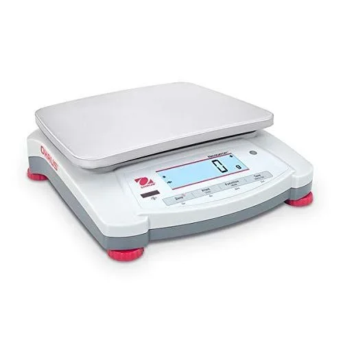 OHAUS Balanza portátil NVT3200M Navigator, capacidad de 3200 g, legibilidad de 0,1 g, tamaño de bandeja de 174 mm x 230 mm