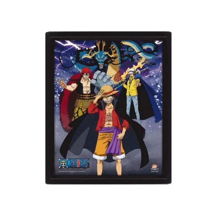 One piece póster efecto 3d land of wano 26 x 20 cm