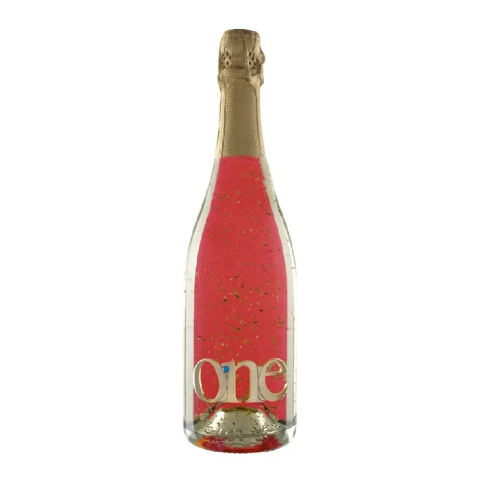ONE | Vino Espumoso Brut One Gold Rosè, Vino Espumoso Brut con copos de oro 24K, Cava Premium, Vino 60 meses de crianza, 1 Botella x 75 cl. – One Gold Rosè.