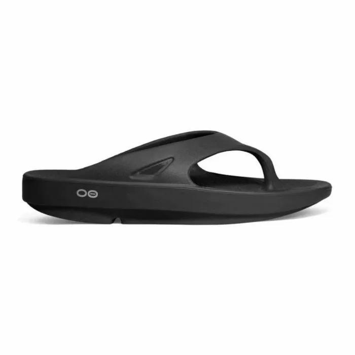 OOFOS Ooriginal Thong, Sandalias Atléticas Mujer, Negro (Black), 41 EU