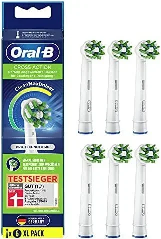 Oral-B CrossAction 6 pieza(s) Blanco