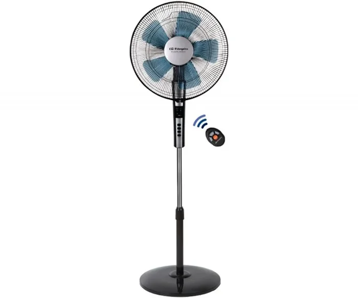 Orbegozo sf0640 negro ventilador de pie silencioso 65w potencia 2 velocidades temporidazor