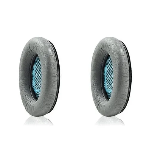 Orejeras para Auriculares Bose Qc15 Qc25 Qc35 Piel de Cordero (Gris) 2 PCs