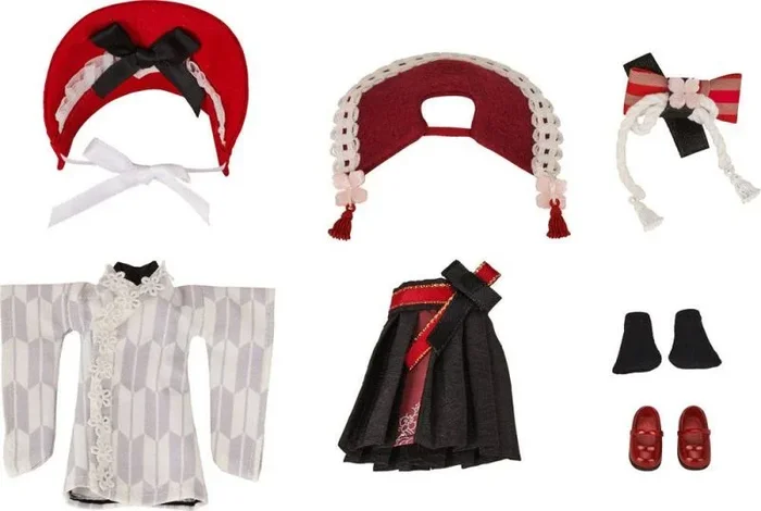 Original character accesorios para las figuras nendoroid doll outfit set rose: japanese dress ver.