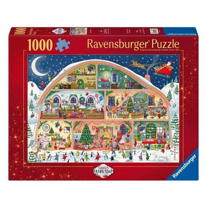Original ravensburger quality puzzle santa’s workshop (1000 piezas)
