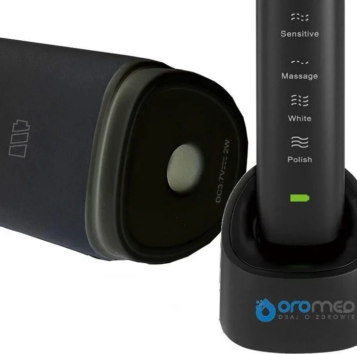 Oromed ORO-SONIC BLACK cepillo eléctrico para dientes Adulto Cepillo de dientes oscilante Negro