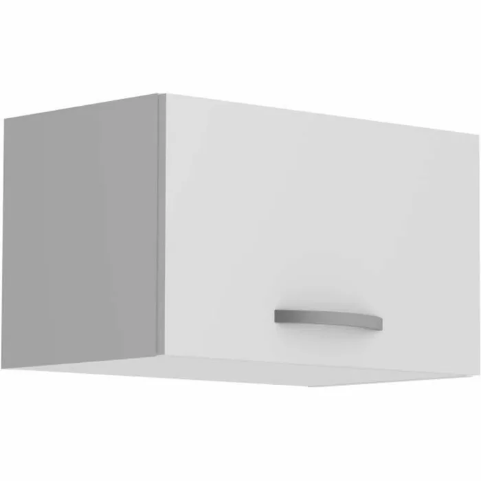 OSLO Meuble haut court 1 porte – Blanc – L 60 x P 36 x H 35 cm