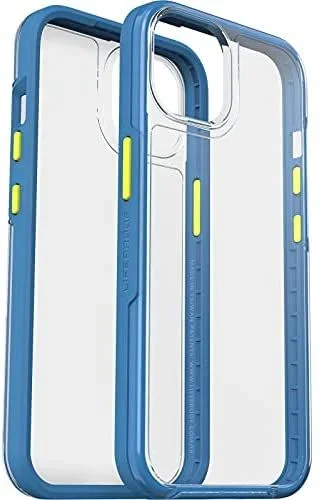 Otterbox Funda para iPhone 13 LifeProof SEE, resistente a golpes y caídas hasta 2 Metros, Ultra-Fina, Protectora Transparente, Fabricada de Manera Sostenible, Transparente/Azul