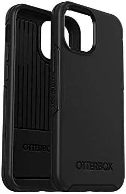 Otterbox Funda para iPhone 13 mini/iPhone 12 mini, Symmetry, resistente a golpes y caídas, Funda protectora fina, Testada 3x con los estándares Militares anticaídas, Negro