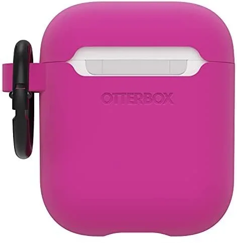 Otterbox Funda Soft Touch para AirPods (1.ª gen 2016 / 2.ª gen 2019) , Restistente a Caídas y Golpes, Ultra fina, Protege contra Arañazos y Rasguños, Incluye Mosquetón, Rosa