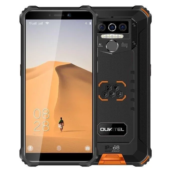 Oukitel WP5 14 cm (5.5″) SIM doble Android 9.0 4G USB Tipo C 4 GB 32 GB 8000 mAh Negro, Naranja