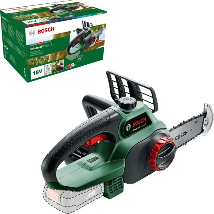 OUTLET Bosch 06008B8001 sierra de Cadena a batería UniversalChain 18 (sin batería, caja de cartón, sistema SDS, longitud de la espada: 200 mm, sistema de 18 V)