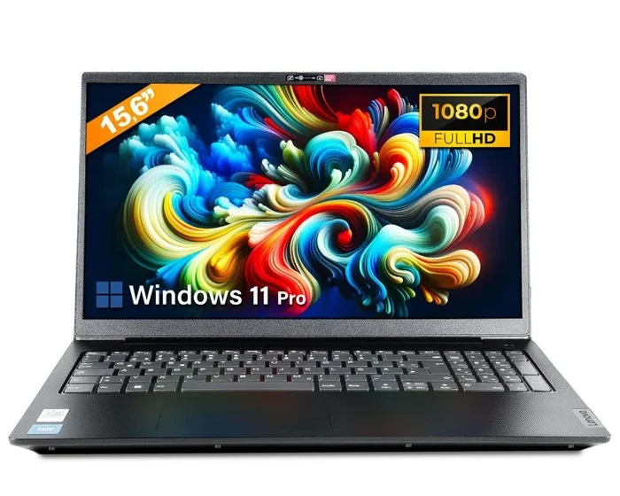 OUTLET Lenovo – Portátil rápido con Intel Celeron N4500 1,1 GHz – 15,6″ Full HD Notebook – 4GB DDR4 RAM – 128GB SSD – Webcam – No OS – Teclado ALEMAN