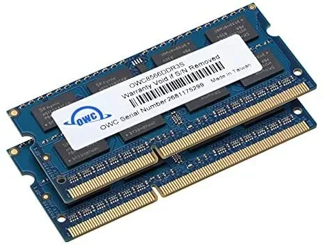 OWC 8 GB (2 X 4 GB) PC8500 DDR3 1066 MHz Kit de actualización de Memoria de 204 Pines, (OWC8566DDR3S8GP), para MacBook Pro, MacBook, Mac Mini e iMac