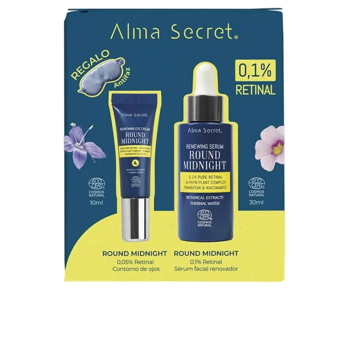 Pack Cofre Sérum Facial Retinal 0,1% Multi-Encapsulado + Contorno Ojos Antiarrugas Iluminador Regenerador Hidratante Vegano Cuidado Noche Todo Tipo De Piel Sérum Rejuvenecedor ECOCERT COSMOS NATURAL