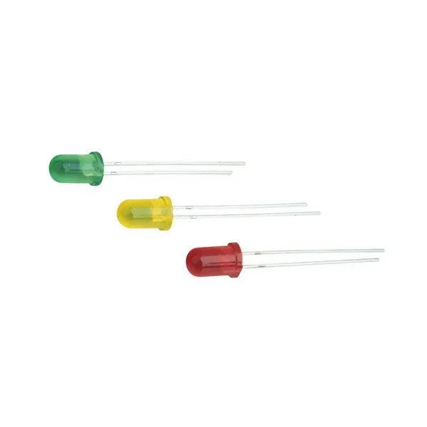 Pack de 100 uds LED 5 mm y 12 V de color amarillo Electro Dh 12.675/5/12/A/T 8430552059966
