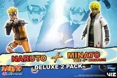 Pack naruto vs minato 4th hokage 2 figuras 10 cm naruto 25th anniversary sdd
