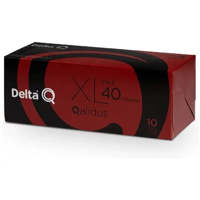Pack Xl Café Tostado Molido 40 Cápsulas Qalidus Delta Q 40 X 5.5 G