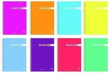 Pacsa 16685 Cuaderno Microperforado Plastipac, 100 Hojas 5×5 Y Greca Tapas Polipropileno A5 90g