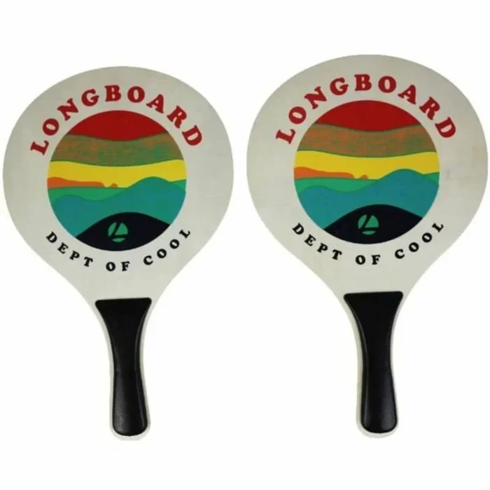 Palas de playa con pelota longboard multicolor (2 unidades)