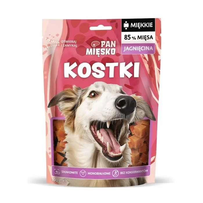 Pan mięsko przysmak dla psa kostki jagnięcina 100g