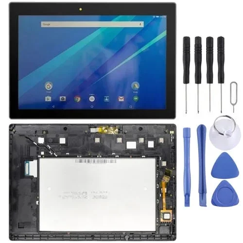Pantalla Completa Lenovo Tab 3 10 Plus Za0Y Za0X Tb3-X70L Tb3-X70F Tb3-X70N Tb3-X70 con Marco (Negro)