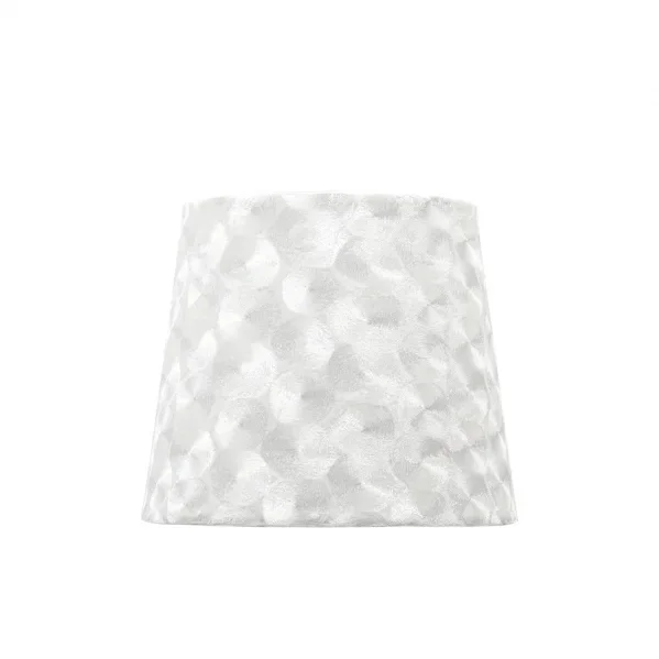 Pantalla fatima pinza 15dx8dx12htejido blanco nacar