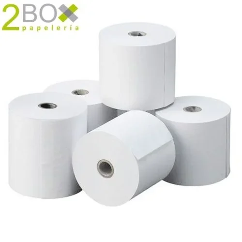 Papel autocopiativo 75×65 2 hojas paquete 10 rollos precio/paq. (caja 80 rollos)
